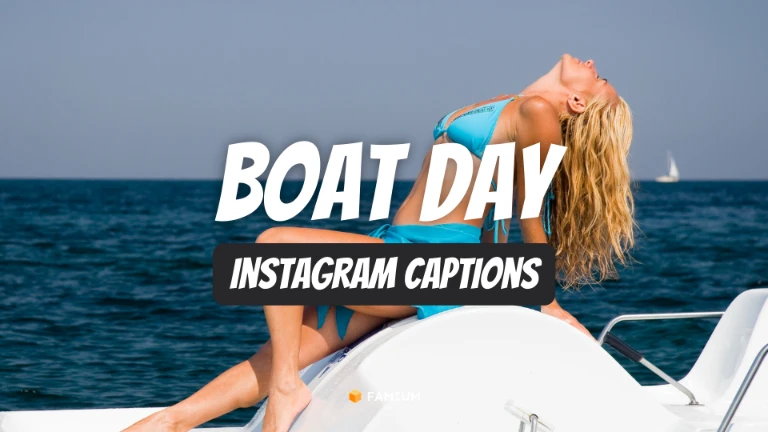 Boat Day Captions for Instagram